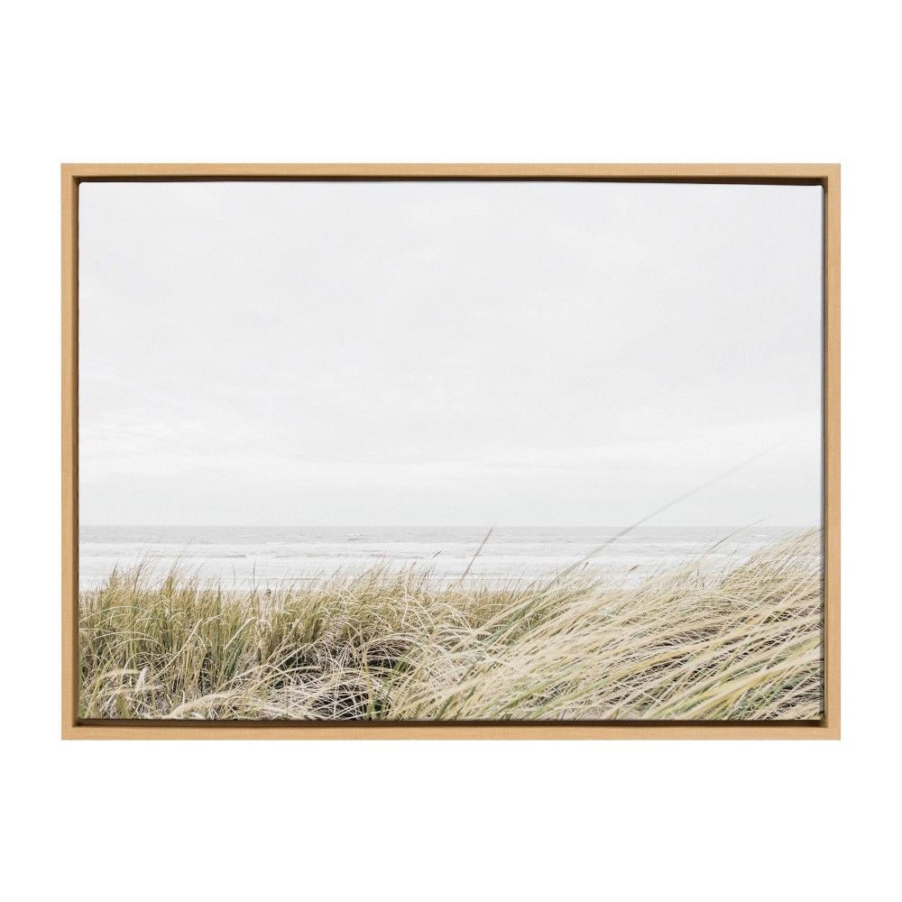 23"" x 33"" Sylvie East Beach Framed Canvas by Amy Peterson Natural - Kate & Laurel All Things Decor | Target