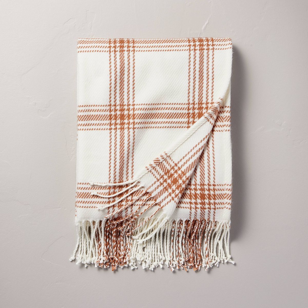 Plaid Woven Throw Blanket Blush/Cream - Hearth & Hand™ with Magnolia | Target