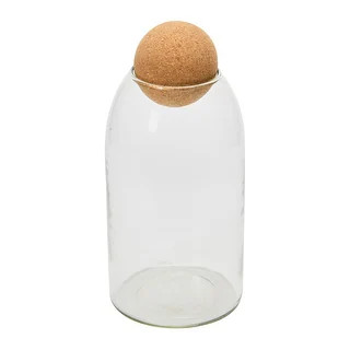Glass Jar w/ Cork Ball Lid - Bed Bath & Beyond - 35631479 | Bed Bath & Beyond
