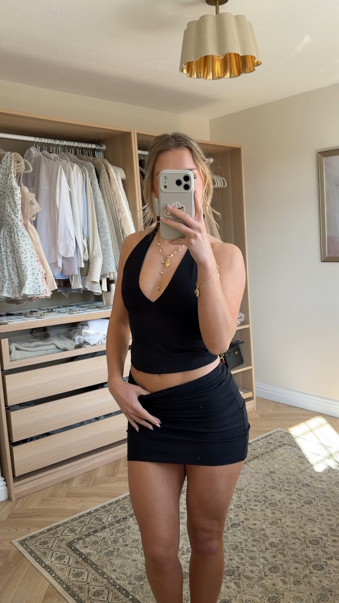 Organic basics halter top & fold down waist band 

#LTKuk