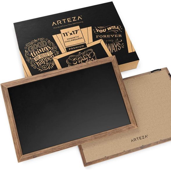 Arteza Black Magnetic Chalkboards, 11"x17" - 2 Pack (ARTZ-8913) | Target