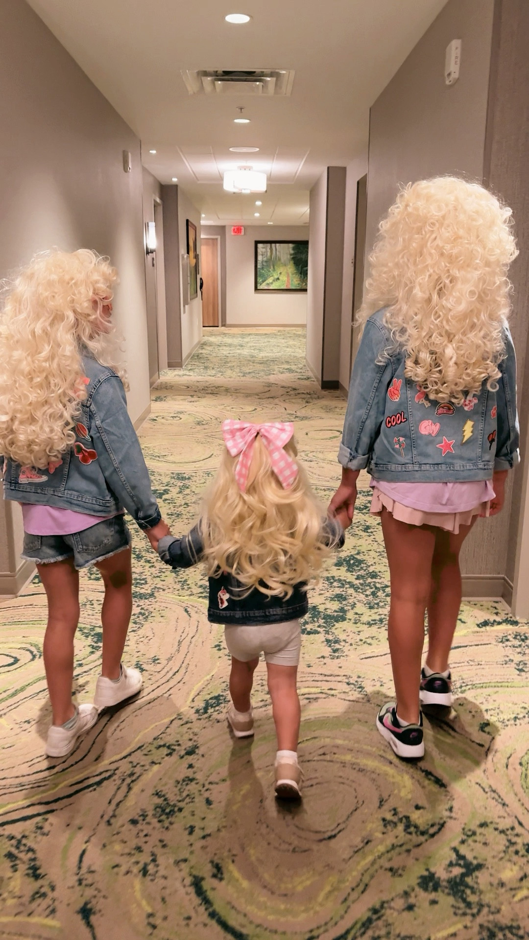 Dollywood outfits and denim patch jackets! 