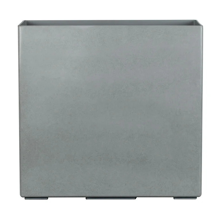 Mainstays Asher 24" x 12" x 24" Rectangle Gray Plastic Planter | Walmart (US)