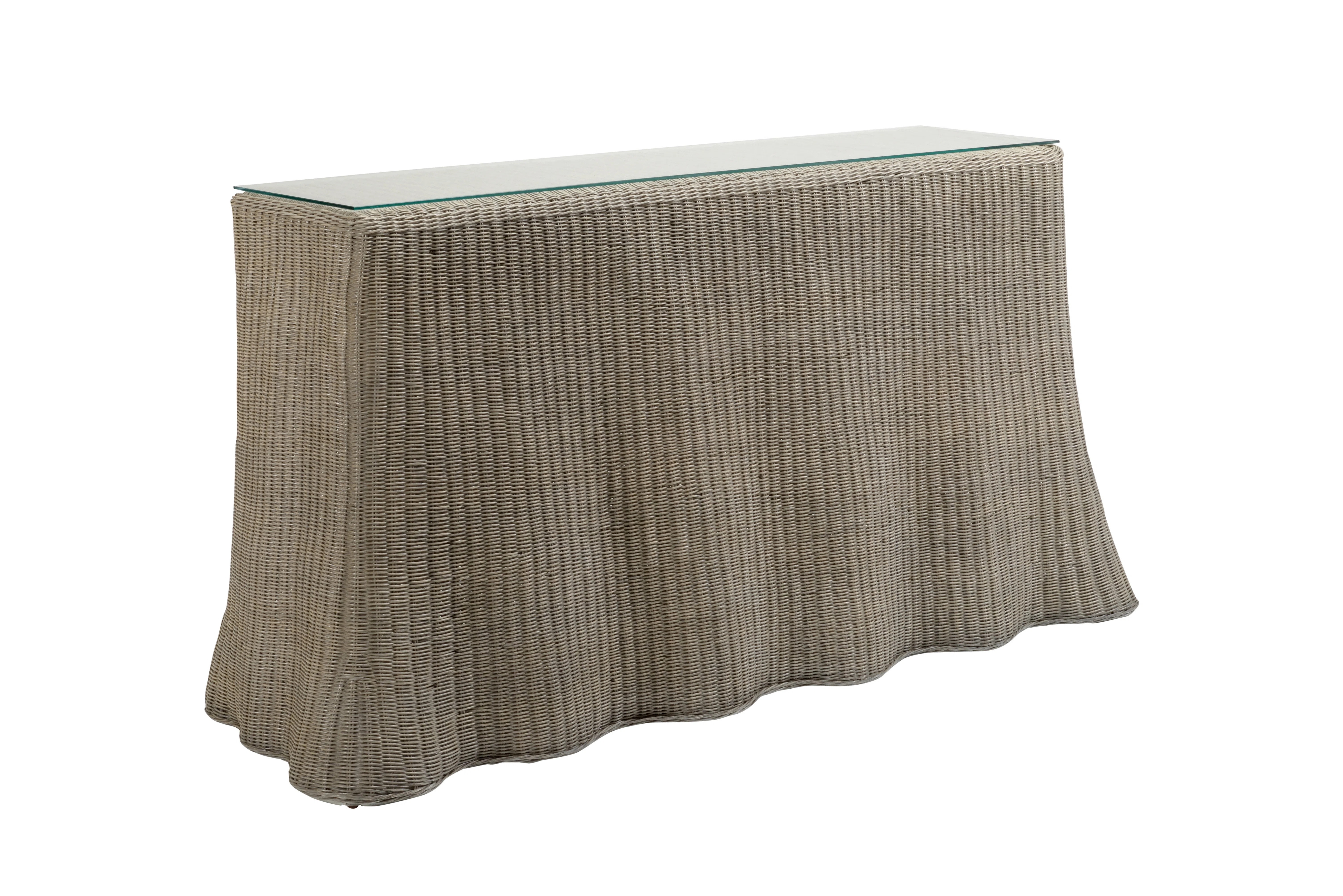 Savannah 74'' W Glass Console Table | Perigold