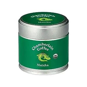 Chamberlain Coffee 100% Organic Matcha Japanese Green Tea Powder, Vegan, Gluten-Free 1oz tin | Amazon (US)
