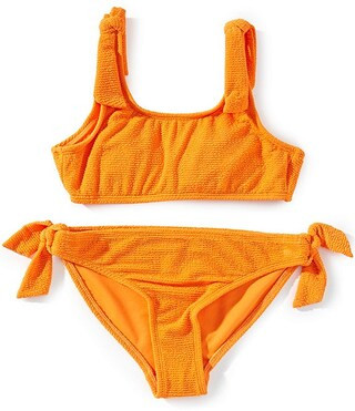 GB Big Girls 7-16 Scrunch Tie 2-Piece Swimsuit | Dillard's | Dillard's