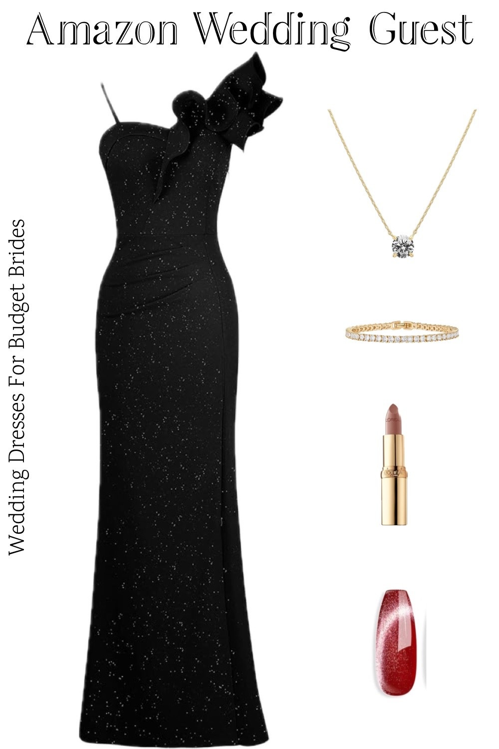 Sparkly black long evening gown and accessories on Amazon.

Special occasion dress, prom dress, wedding guest dress, formal dress, black full length dress, bridesmaid dress, bridal party dress, Amazon dress. 

#LTKBeauty #LTKWedding #LTKSeasonal