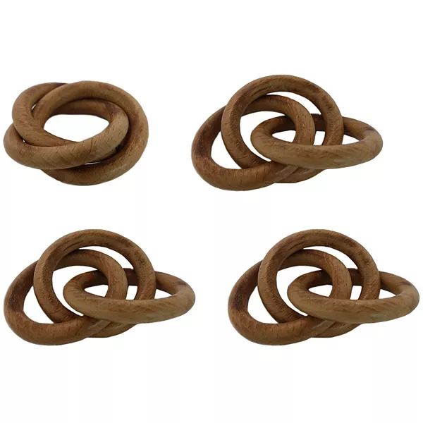 Food Network™ Three-Ring Wood Napkin Ring 4-pk. | Kohl's