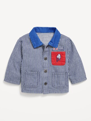 Printed Loose Collared Twill Jacket for Baby | Old Navy | Old Navy (US)
