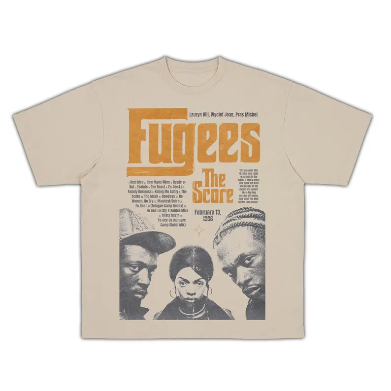 Fugees T Shirt - the Score - Lauryn Hill - Ready or Not -- 90s Golden Era Boom Bap Hip Hop - Cult... | Etsy (US)