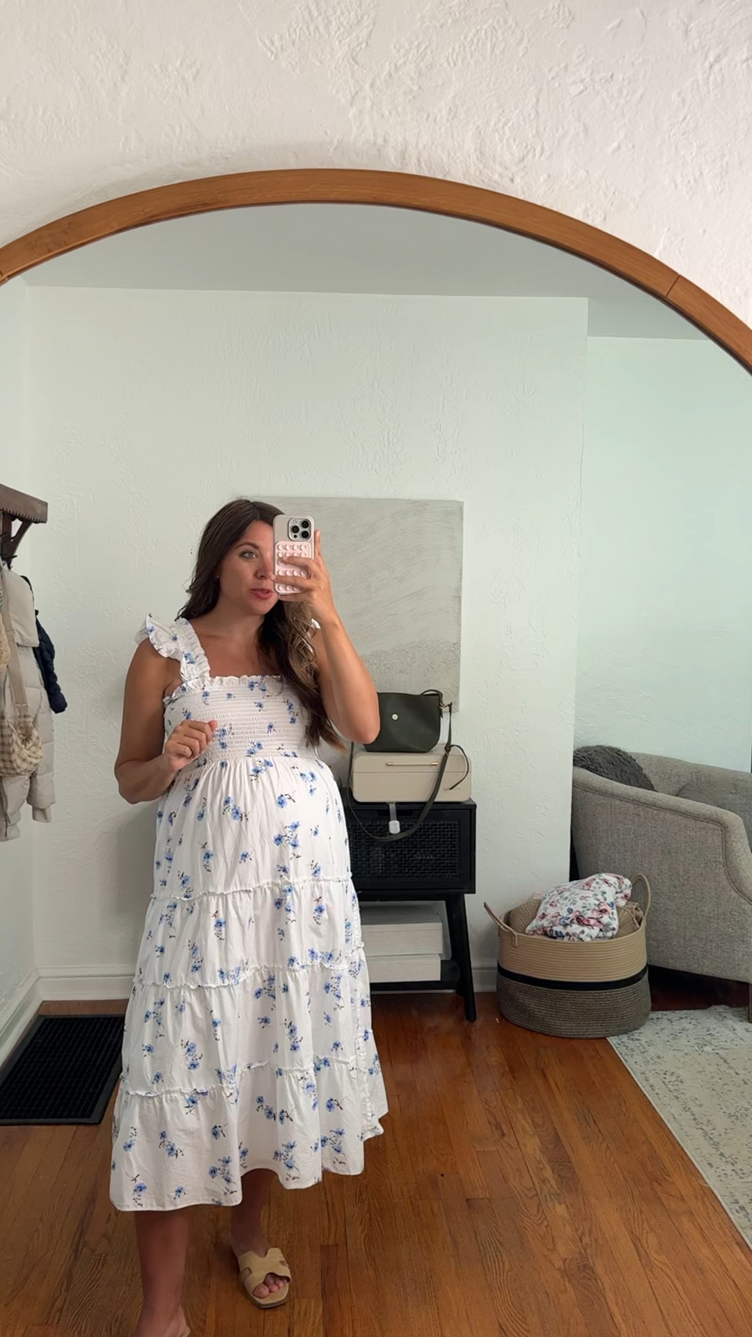 Wearing my normal size M in this Quince dress! Perfect for pregnancy and postpartum! Maternity outfits, maternity fits 

#LTKActive #LTKSeasonal #LTKSummerEdit