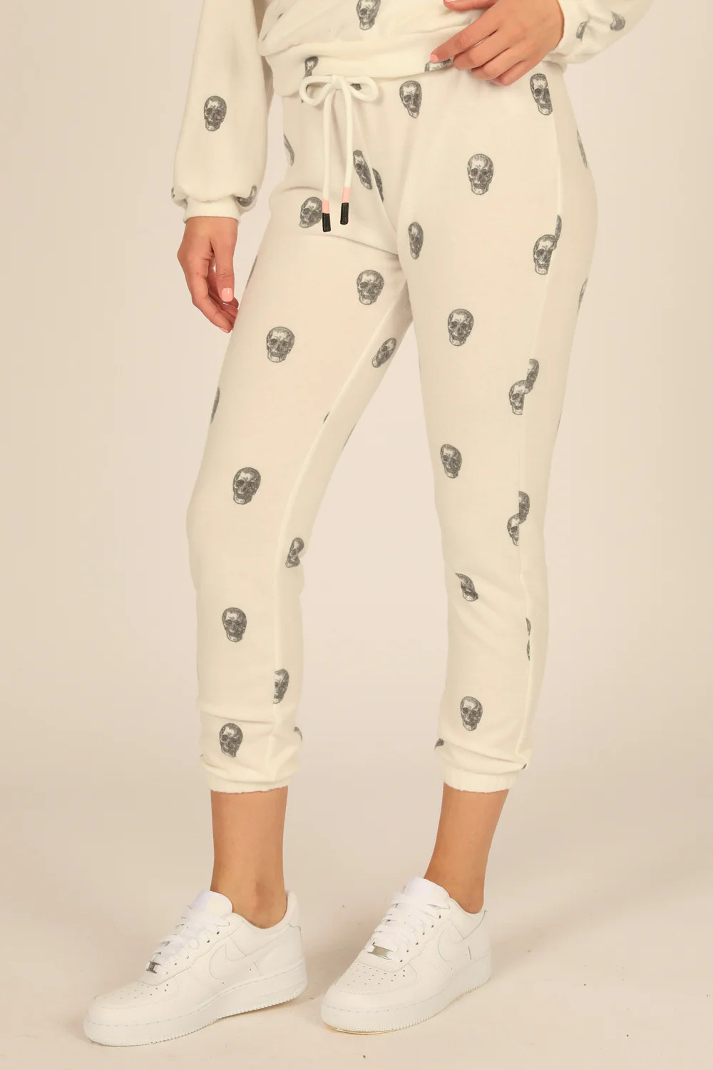 Skull Printed Joggers | Vintage Havana
