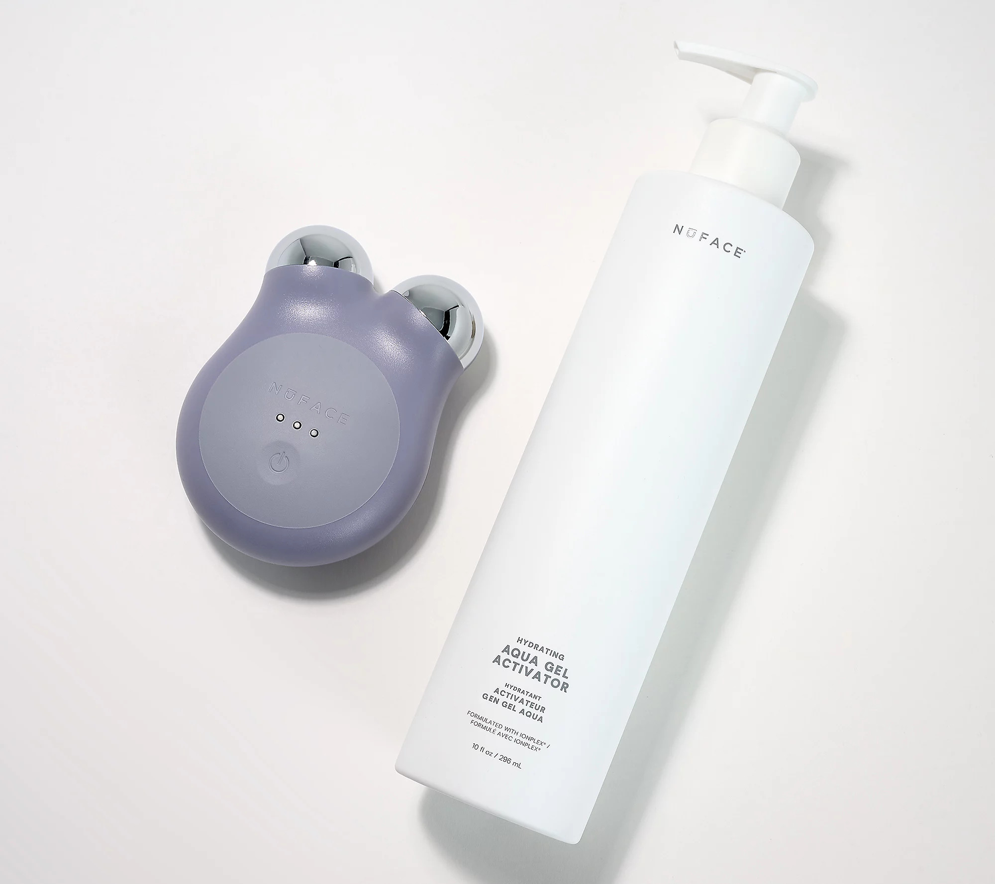 NuFace Mini+ Facial Toning Device w/ 10 oz Aqua Gel | QVC