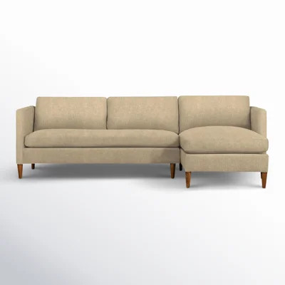 Clifford 2-Piece Sectional with Sinuous Springs and Feather Blend Cushions | Wayfair North America