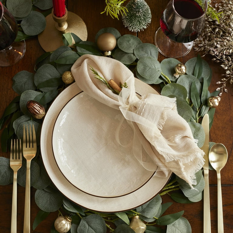 Better Homes & Gardens Stoneware Cream Murphy 12PC Dinnerware Set | Walmart (US)