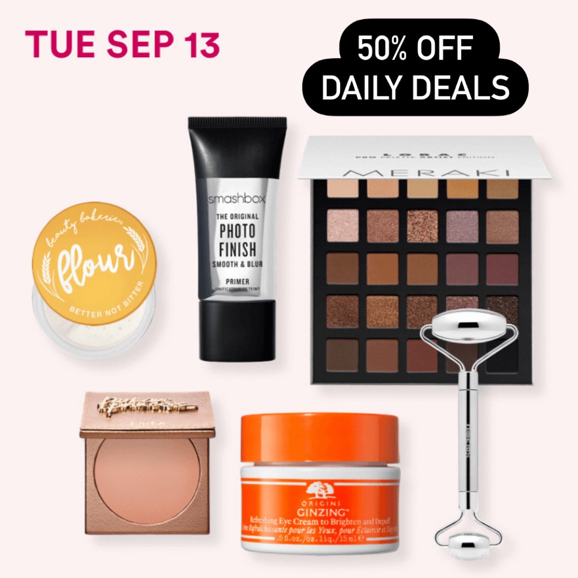 50% off daily deals!

#powder #beauty #skincare #skinroutine #ulta #makeup #primer  #eyeshadow #eyeshadowpalette #dailydeals #ultabeauty #beautytools #smashbox #origins #tarte #blush #bronzer #vitaminc

#LTKsalealert #LTKbeauty #LTKunder50