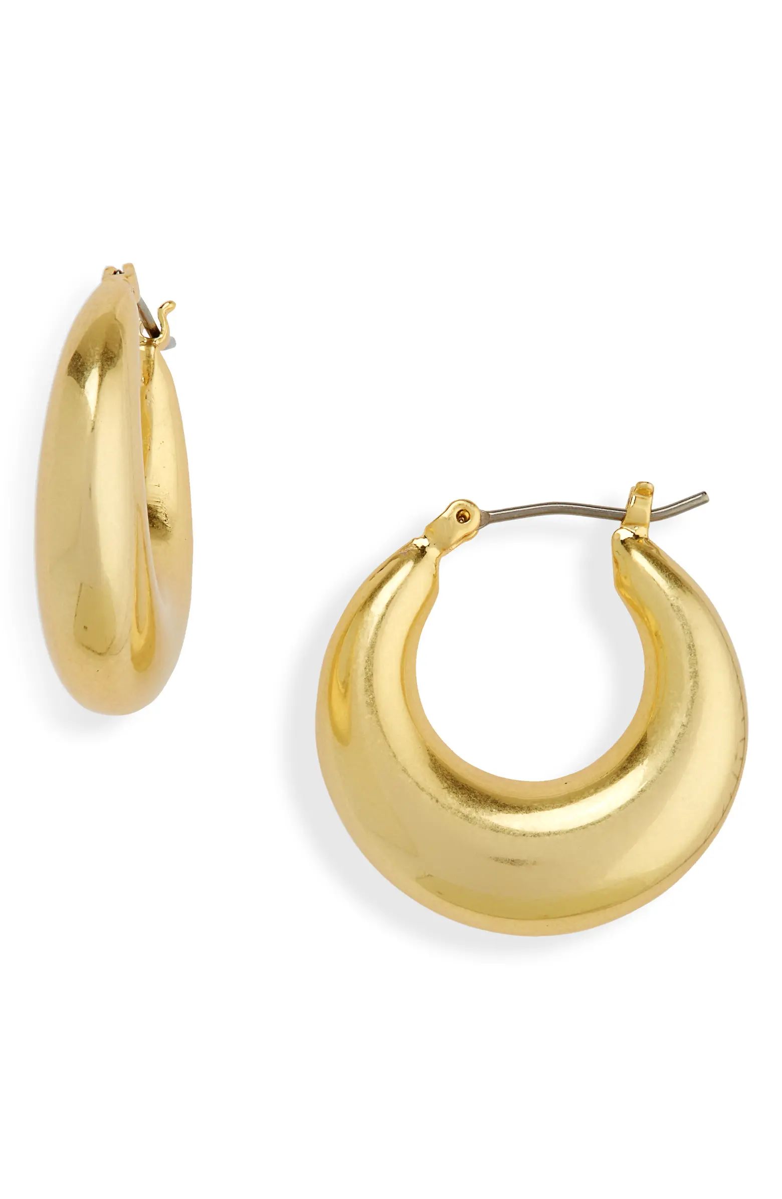 Madewell x To The Market Crescent Medium Hoop Earrings | Nordstrom | Nordstrom