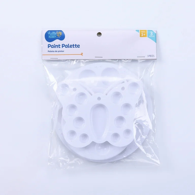 Hello Hobby Art Paint Palettes Plastic, 3pk | Walmart (US)