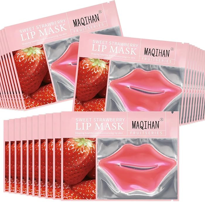 MAQIHAN 30PCS Moisturizing Lip Mask - Pink Lip Patches for Spa Daily Labial Masks Skincare Hydrat... | Amazon (US)