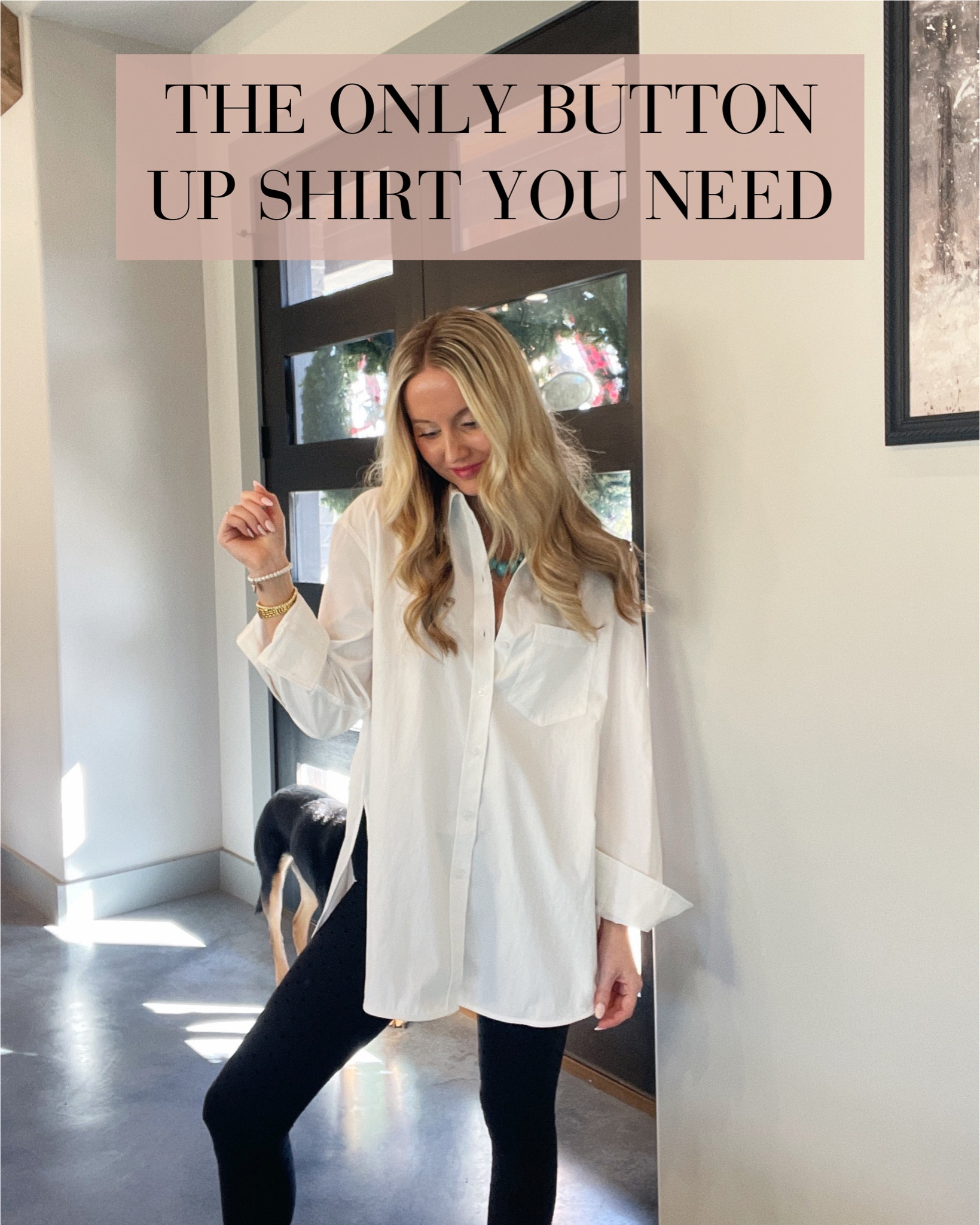 Oversized Button Up Shirt

Button up shirt with leggings, leggings outfit, long shirt for leggings, white Athleta button up shirt, Athleta poplin relaxed shirt, chic casual outfit, cute and comfy outfit, casual comfy outfit, Lululemon leggings, long white button up shirt, oversized button down shirt, chic legging outfit, girly legging outfit, feminine legging outfit, big turquoise beads, bauble bar statement necklace, bauble bar turquoise necklace, big bead bauble bar necklace, j.crew shirt, j.crew white button down shirt,  j.crew white button up shirt, tunic shirt, $100 button up shirt, high quality button up shirt, high end button up shirt, oversized white top, oversized white blouse, casual office outfit, casual work outfit, athleisure outfit, Morgan Grace Howe

#LTKootd #LTKActive #LTKSeasonal