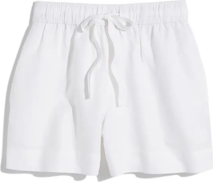 Tie Waist Linen Blend Shorts | Nordstrom