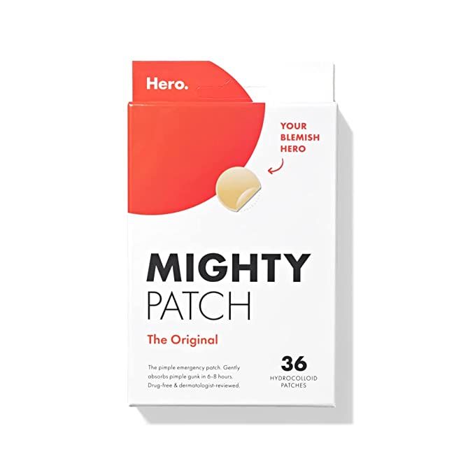 Mighty Patch Original from Hero Cosmetics - Hydrocolloid Acne Pimple Patch for Covering Zits and ... | Amazon (US)