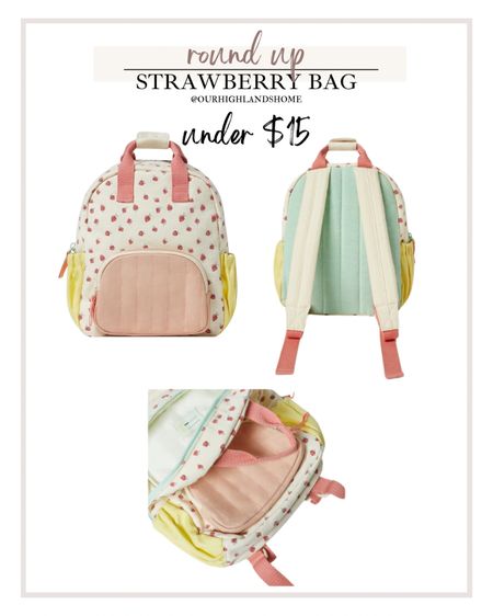 zara bag sold at walmart for under $15. strawberry color block 

#LTKKids #LTKSaleAlert #LTKTravel