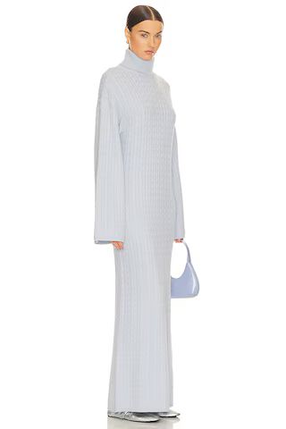 Helsa Shai Cable Knit Dress in Pale Blue from Revolve.com | Revolve Clothing (Global)