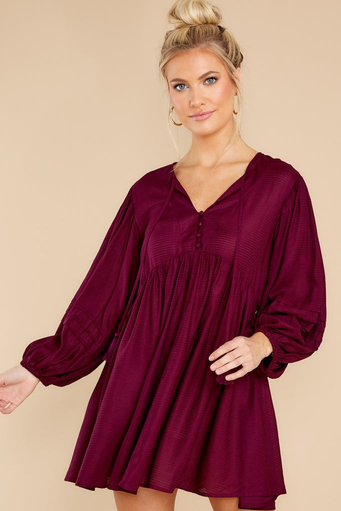 Port Plum Dress | Red Dress 