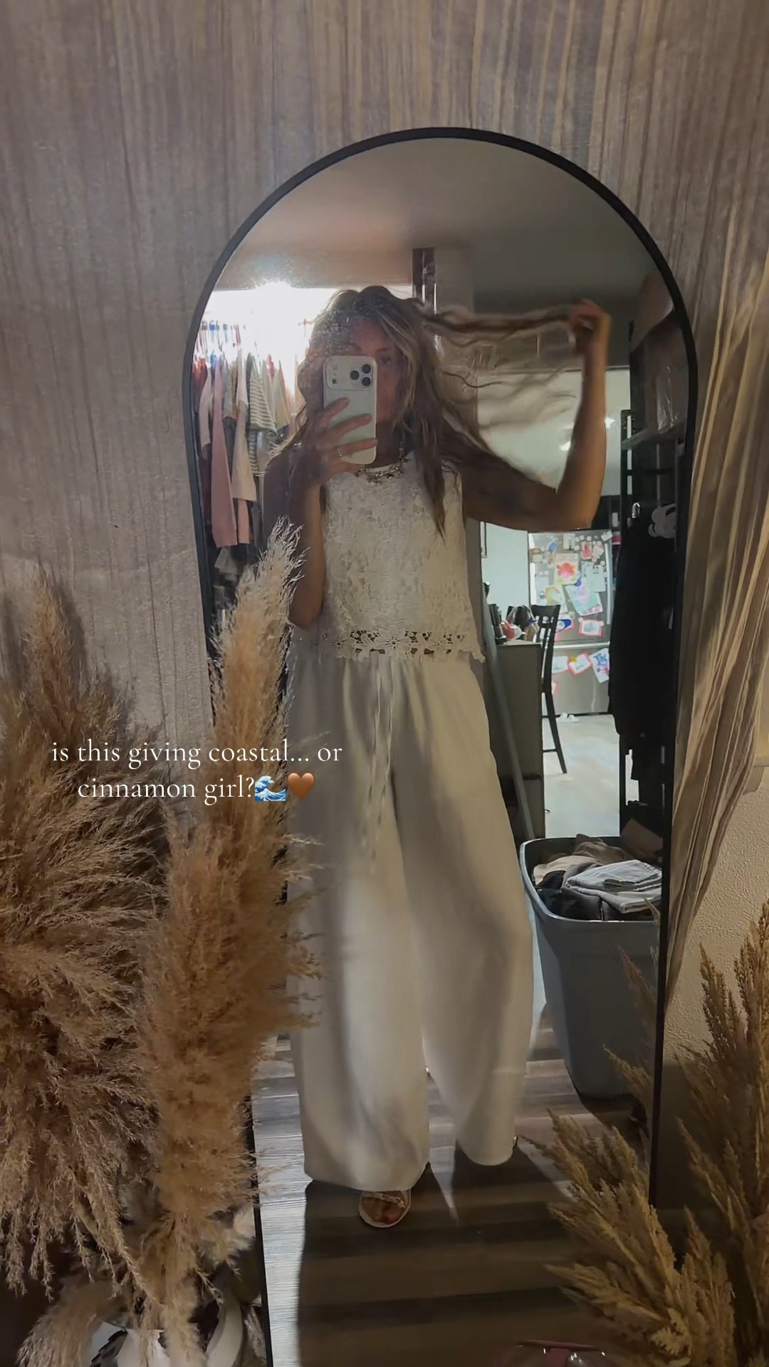 Neutral spring outfit you can wear on repeat 🤍
Lightweight wide leg pants + lace detail top for that effortless coastal boho vibe. Easy to dress up or down — perfect for everyday mom life, brunch, or vacation looks.

Everything is linked here 🫶🏼

#ltkstyle #ltkfinds #springstyle #neutraloutfit #bohostyle #capsulewardrobe #everydaystyle #coastalboho

#LTKootd #LTKMidsize #LTKTravel