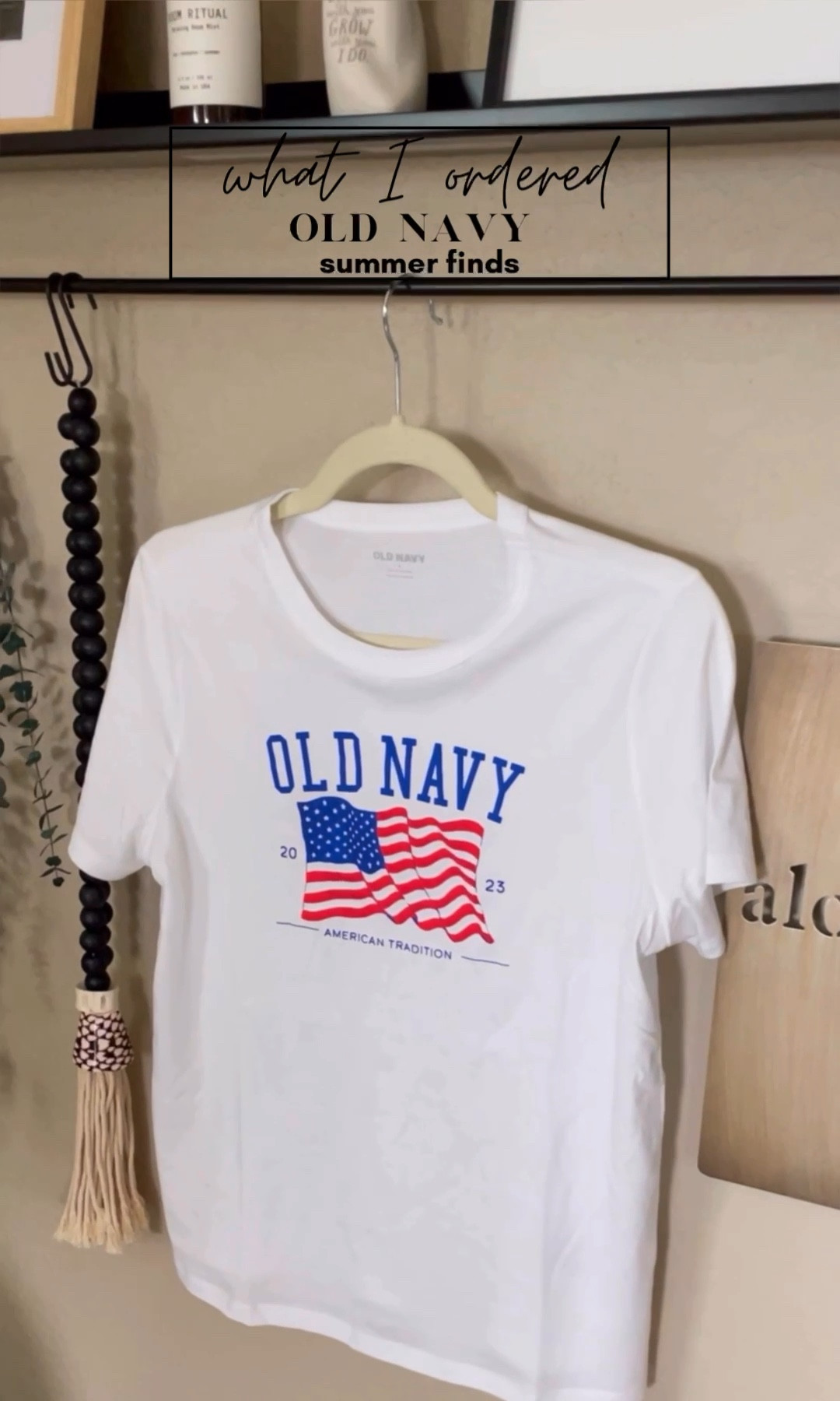 Matching Old Navy Flag T-Shirt for Women