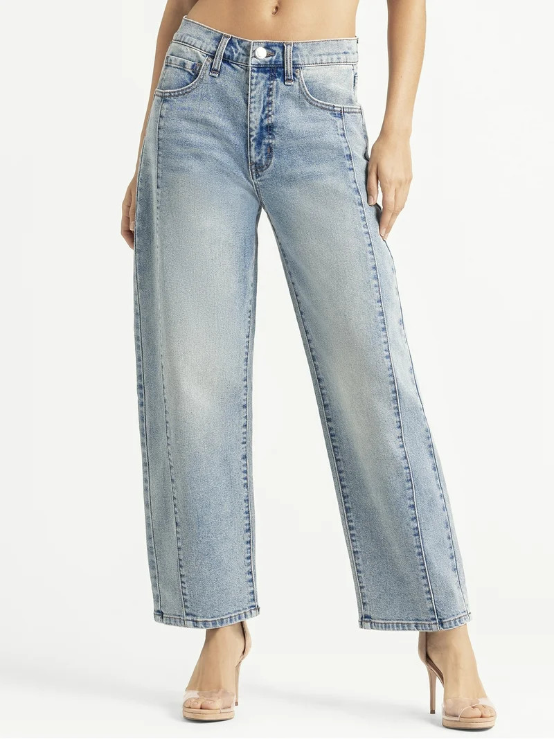 Jessica Simpson Women's Myrtle Barrel Leg Jeans, Sizes 2-16 | Walmart (US)
