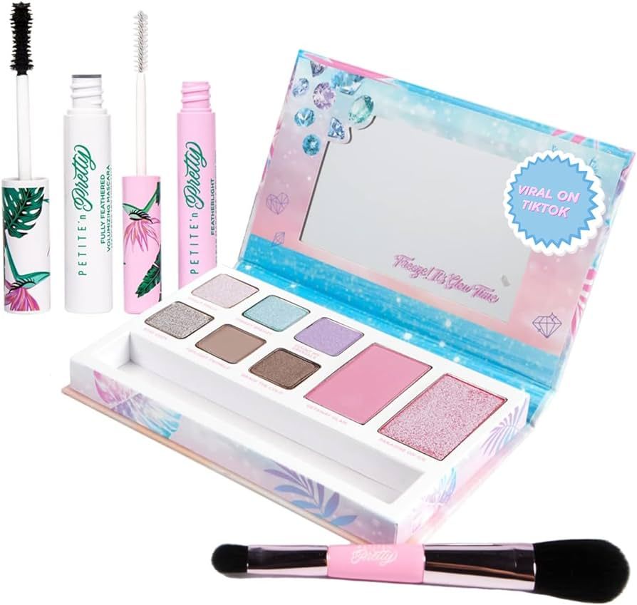 Petite 'N Pretty- Pretty in Paradise Make Up Set of Paradise on Ice Eye and Cheek Palette & Froze... | Amazon (US)