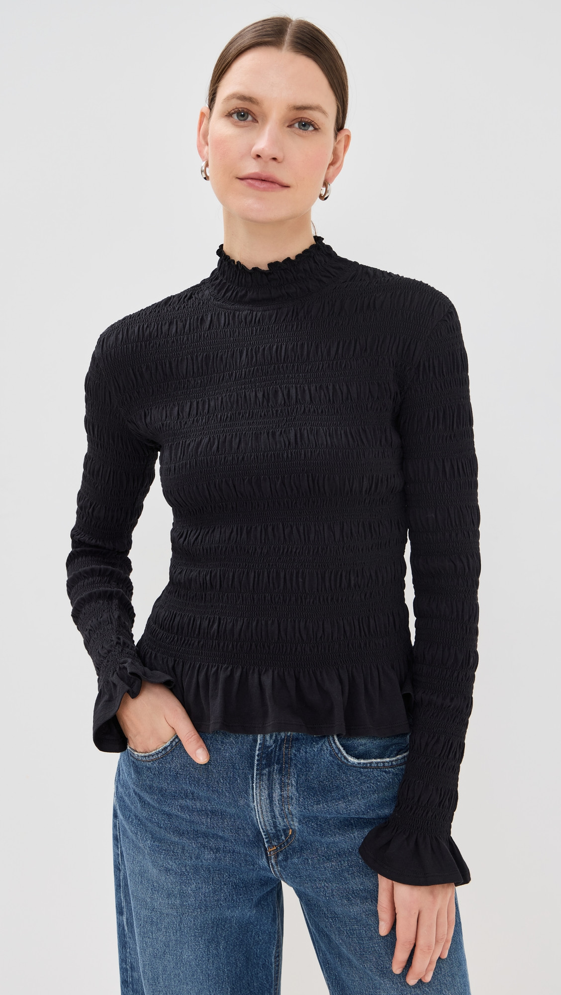 Merlette Kantor Jersey Top Black XS | Shopbop