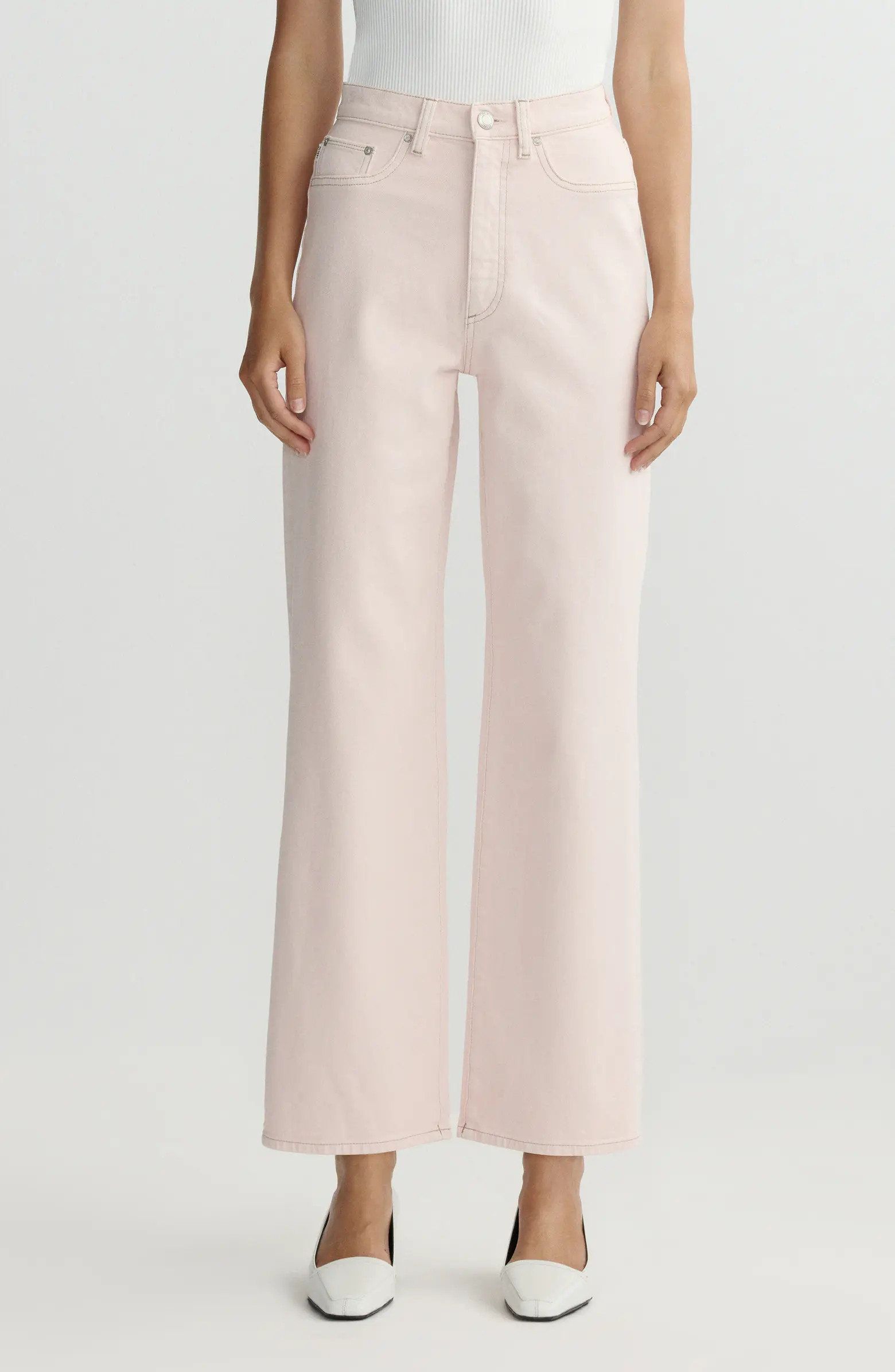 Karmine Refined Wide Leg High Waist Ankle Jeans | Nordstrom