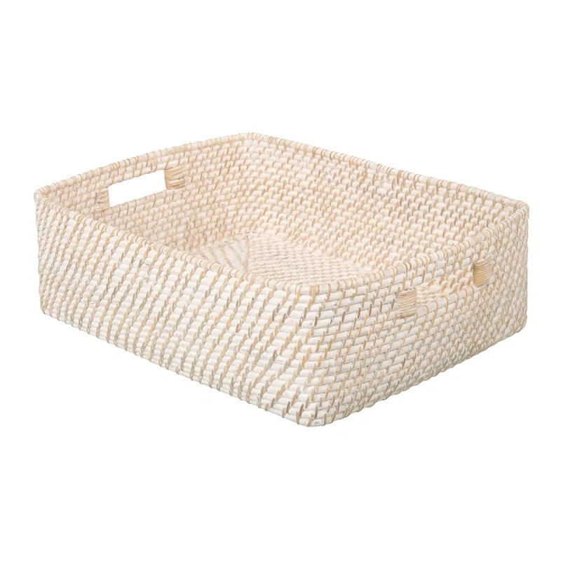 Rosecliff Heights Bavan Rattan Basket | Wayfair North America