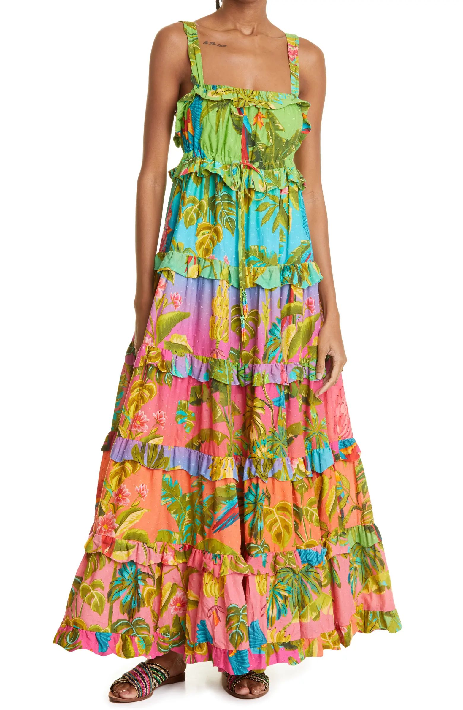 FARM Rio Ombré Forest Cotton Maxi Dress | Nordstrom | Nordstrom