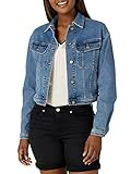 Lee Women's Legendary Cropped Jean Jacket, Watchet, Small | Amazon (US)