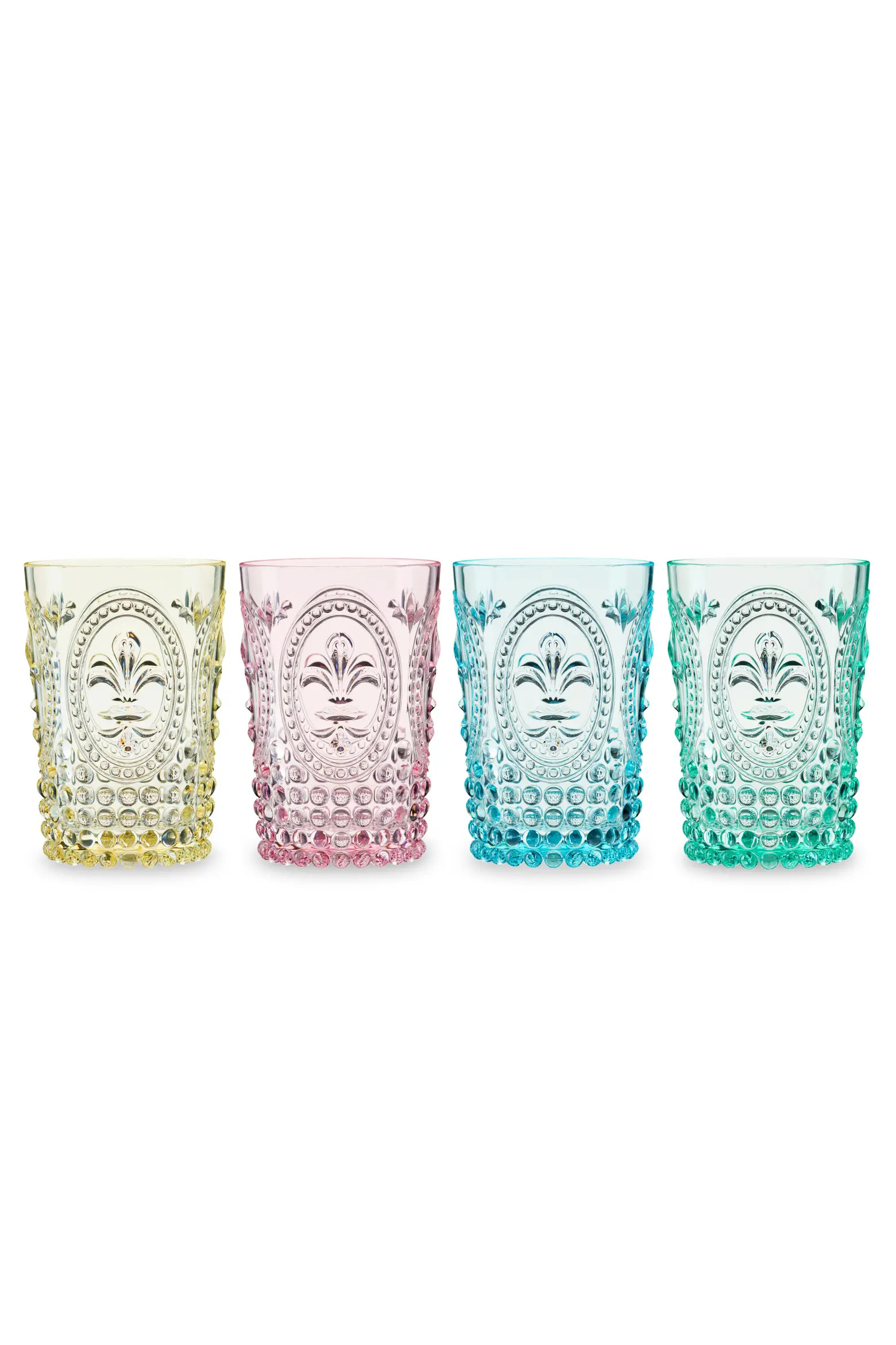 Shatterproof Acrylic Embossed Tumblers in Assorted Colors Set of 4 | Nordstrom | Nordstrom