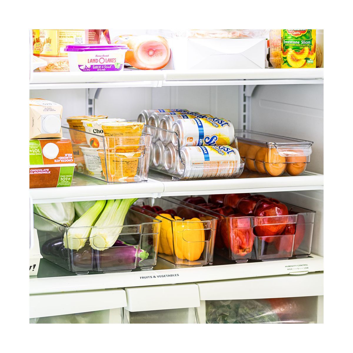Sorbus Fridge Bins and Freezer Bins Refrigerator Organizer Stackable Storage Containers BPA-Free ... | Target