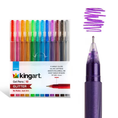 KINGART Gel Pens 12 Glitter Colors | Target
