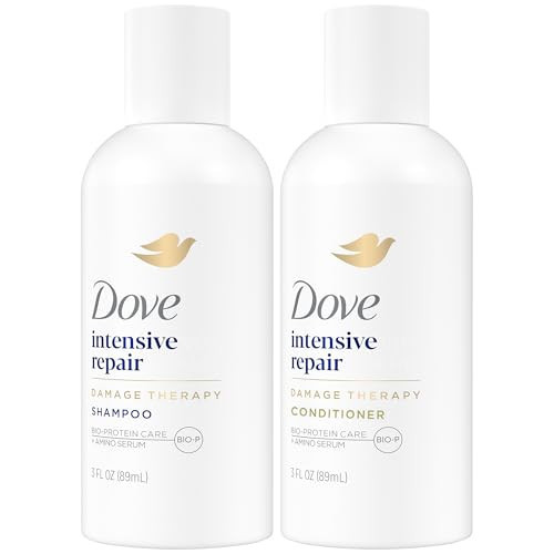 Dove Travel Essentials Shampoo and Conditioner Set – Dove Nutritive Solutions Intensive Repair for Damaged Hair, 3 Oz Ea | Amazon (US)