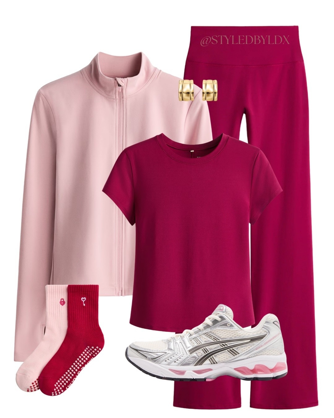 Gym gir - Pilates outfits - H&M sport - pink gym flares 

#LTKstyletip #LTKFashionMonth #LTKfitness