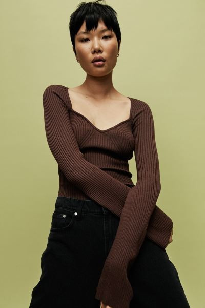 Rib-knit jumper | H&M (UK, MY, IN, SG, PH, TW, HK)