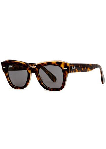 State Street tortoiseshell wayfarer sunglasses | Harvey Nichols (Global)
