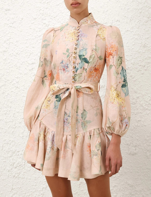 Illuminate Peplum Mini Dress | ZIMMERMANN (US, CA, EU, MENA)