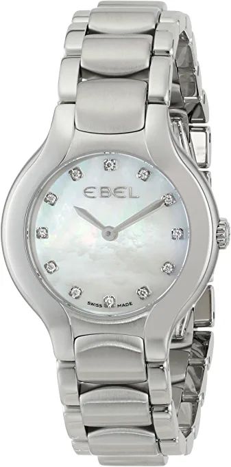 EBEL Women's 1216038 "Beluga" Stainless Steel Watch with Diamond Markers | Amazon (US)