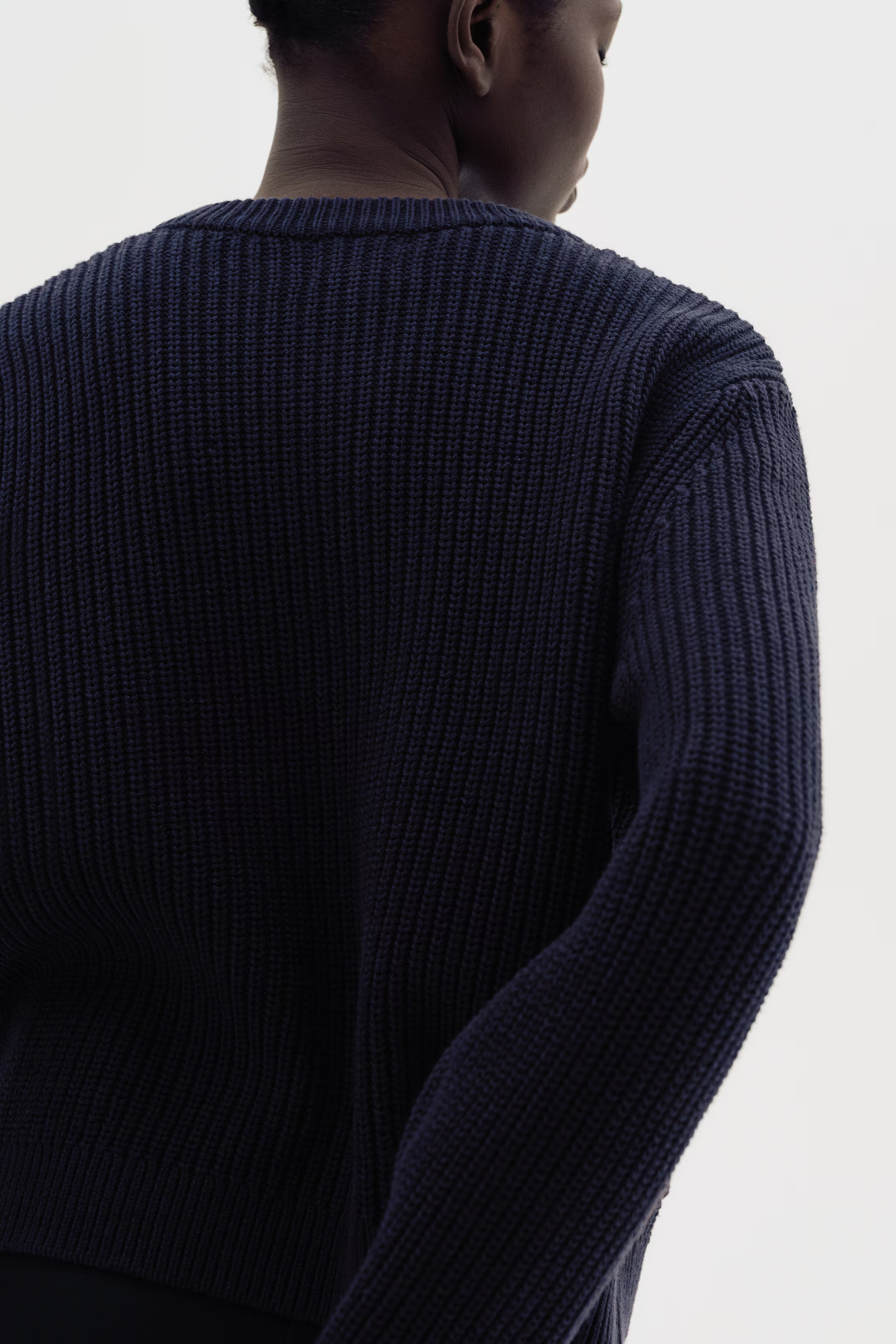 Rib-Knit Cardigan - Navy blue - Ladies | H&M US | H&M (US + CA)