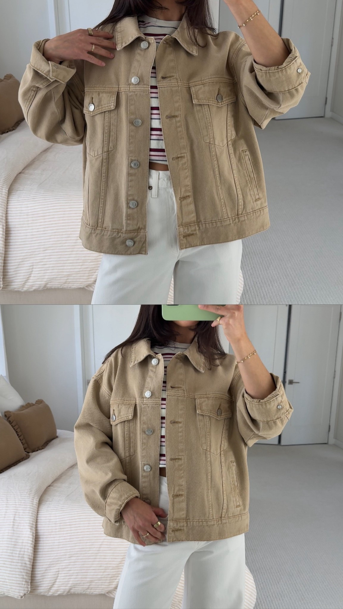 most worn piece in my closet is this jacket! wearing size S!