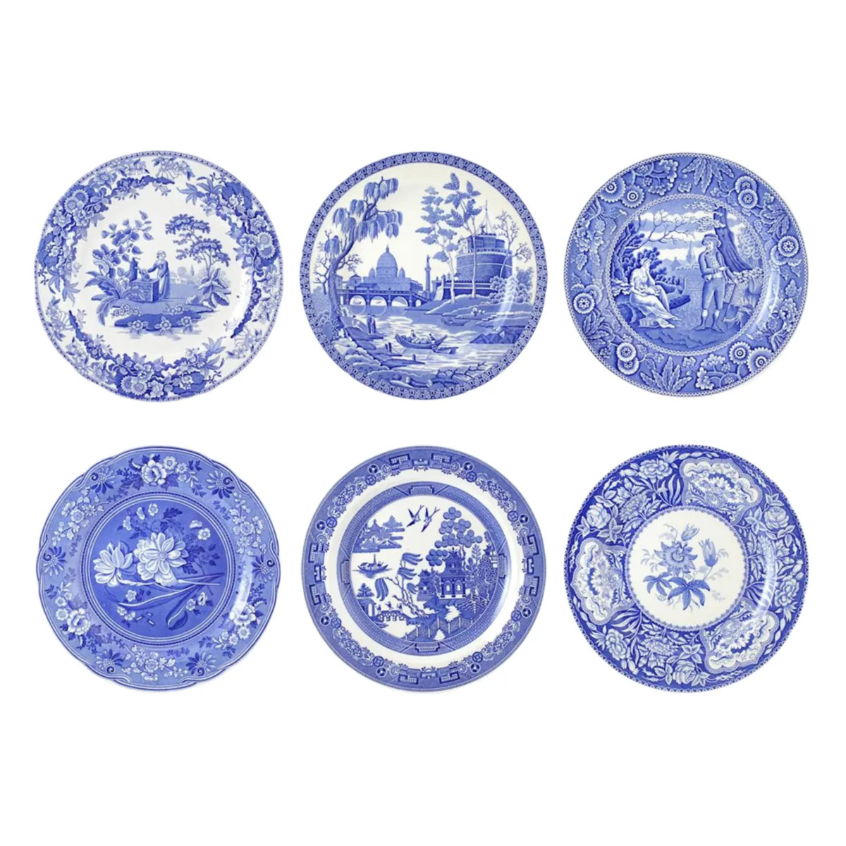 Blue Room Georgian Plates, Set of 6 | The Well Appointed House, LLC